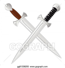 Vector Art - Two sabre. Clipart Drawing gg81338293 - GoGraph