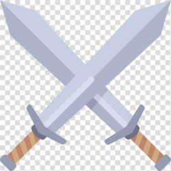 Two brown-and0-gray swords icon, Sword Weapon Icon, Swords ...