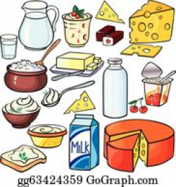 Dairy Products Clip Art - Royalty Free - GoGraph