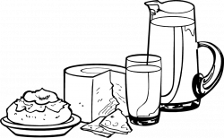 28+ Collection of Dairy Products Clipart Black And White | High ...