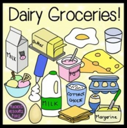 Dairy Groceries clip art | Clip Art from TPT - A Bit of ...