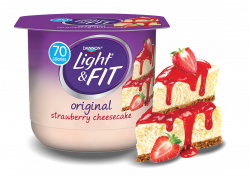 Strawberry Cheesecake Nonfat Yogurt | Light & Fit®