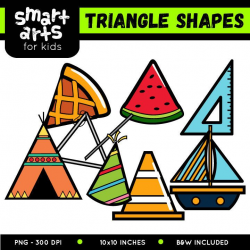 Triangle Shapes Clip Art | Math Clip Arts | Triangle shape ...