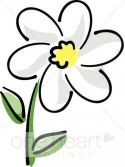 White Daisy Clipart | Wedding Flower Clipart