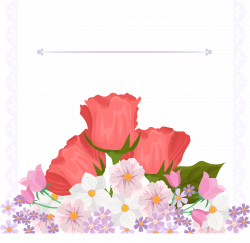 Flower Template Illustration - Handmade Rose Small Daisy Decorative ...