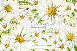 Daisy Clipart Stickers Scrapbooking, White Spring Clip Art ...