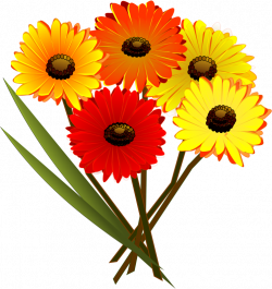 Clipart - bunch of flowers