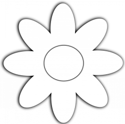 daisy flower 5 black white line art scalable vector graphics svg ...