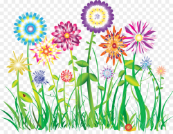 Floral Flower Background clipart - Flower, Daisy, Grass ...