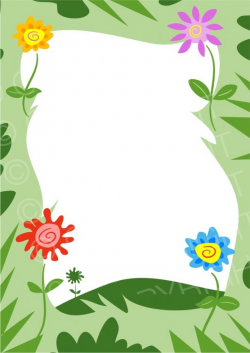 Floral Page Border Design Prawny Frame Clip Art – Prawny ...