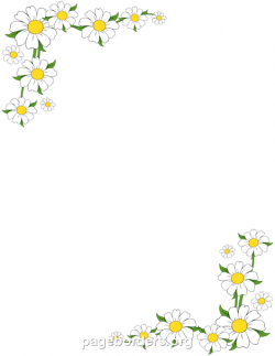 Daisy Border | planner pages | Page borders, Borders, frames ...