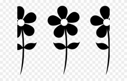 Daisy Clipart Silhouette - Flowers Clip Art - Png Download ...