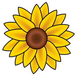 File:Sunflower clip art.svg - Wikimedia Commons