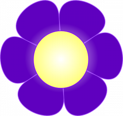 Purple Daisy Flower, Clip Art at Clker.com - vector clip art online ...