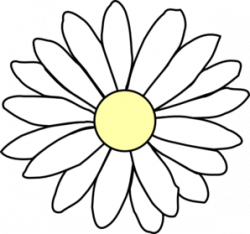 Black And White Daisy Clipart