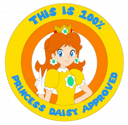 Princess Daisy Seal of approval by ZeFrenchM on DeviantArt