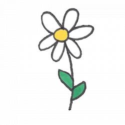 Flower Daisy Sticker by Art Baby Girl for iOS & Android | GIPHY