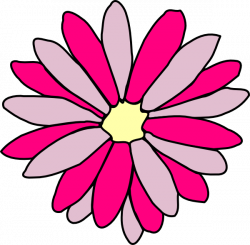 Pink Daisy Flower Clip Art at Clker.com - vector clip art online ...