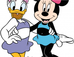 Summer Clipart Minnie Mouse - Daisy Duck At The Beach - Png ...