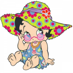 Baby Betty Boop Cartoon Clip Art Images On A Transparent Background ...