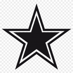 Dallas Cowboys Star Black And White, HD Png Download ...