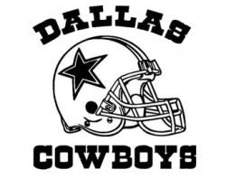 Dallas Cowboys Clipart Black And White Transparent Png - AZPng