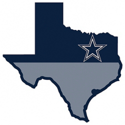 Dallas Cowboys State of Texas Magnet