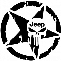 Jeep punisher star decal | Products | Pinterest | Punisher and Jeeps