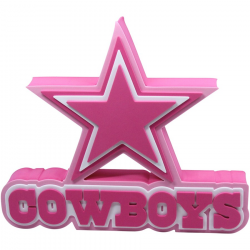 Dallas Cowboys 3D Foam Logo Sign - Pink