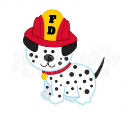 Dalmatian Fire Dog Cute Digital Clipart, Fire Fighter Dog Clip art, Fire  Fighter Graphics, Fire Fighter Dalmatian Illustration, #130