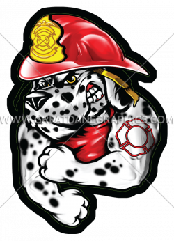 Fire Dalmatian | Production Ready Artwork for T-Shirt Printing