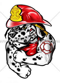 Fire Dalmatian | Production Ready Artwork for T-Shirt Printing