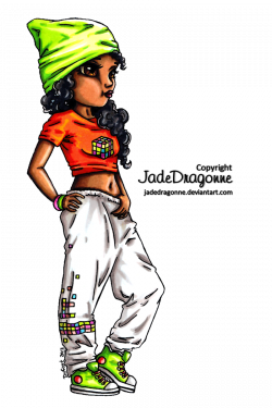 Hip Hop Dancer - Colored by JadeDragonne.deviantart.com on ...