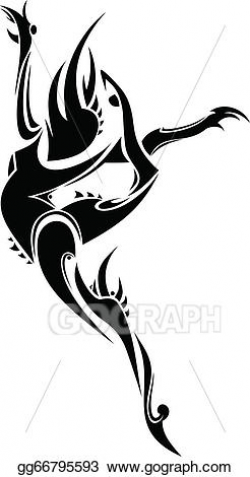 EPS Vector - Abstract dancer. Stock Clipart Illustration ...
