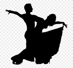 Dancer Clipart Dance Movement - Ballroom Dancing Silhouette ...