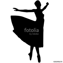 Ballerina dancer silhouette, Ballet dance clipart, Ballerina ...