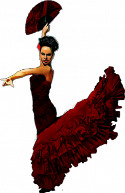 flamenco dancer - Sticker by Taliafera