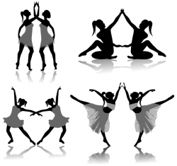 Free Ballet Dancers Silhouettes Vector | Free Vectors ...