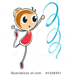 Ribbon Dancer Clipart #1228451 - Illustration by Graphics RF