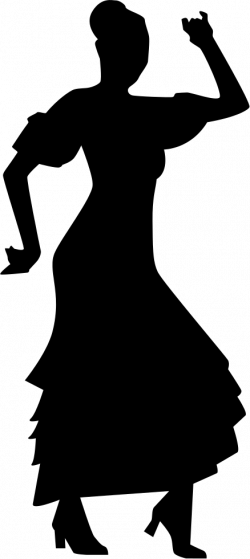 Flamenco Dancer Woman Silhouette Svg Png Icon Free Download (#36715 ...