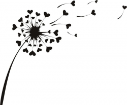Love Heart Dandelion graphic .............. #DIY #typography ...