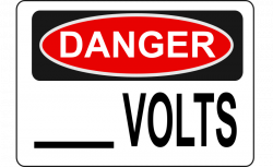 Clipart - Danger - (Blank) Volts (Alt 1)