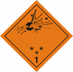 Clipart - ADR pictogram 1 - Explosives