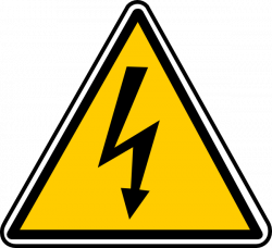 Warning - Electricity Clip Art at Clker.com - vector clip art online ...