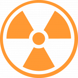 Radioactive clipart logo - Pencil and in color radioactive clipart logo