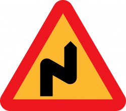 Dangerous curve to the right clipart - Clipground