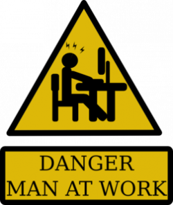 Danger Man At Work Clip Art at Clker.com - vector clip art ...