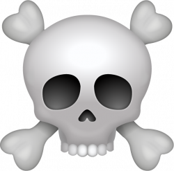 Download Pirate Skull Iphone Emoji Icon in JPG and AI | Emoji Island