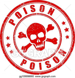 Clip Art Vector - Poison danger stamp. Stock EPS gg109998660 ...