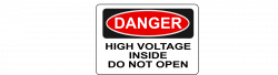 Clipart - Danger - High Voltage Inside Do Not Open